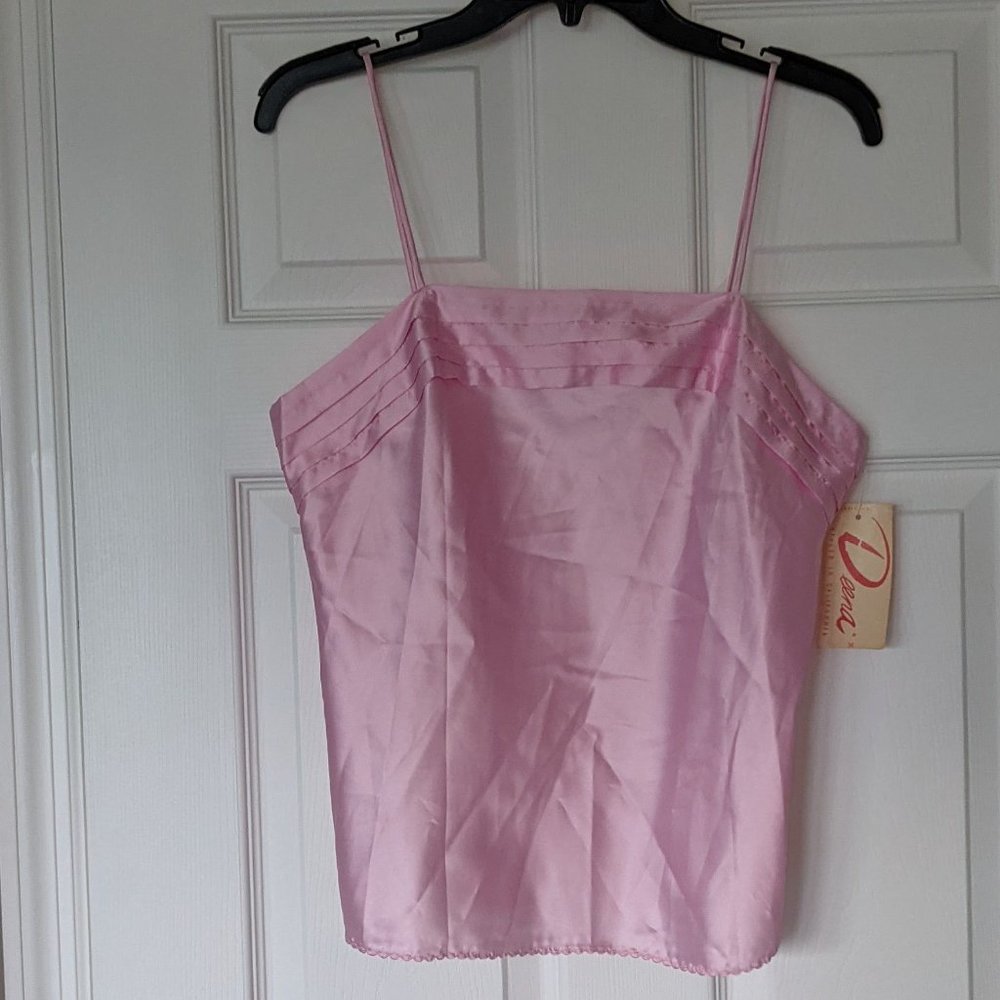 Vintage Deena Bright Pink Camisole Top - Size 36